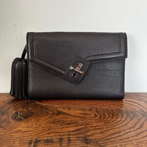 ELA Leather Chain Crossbody / Clutch – Black | Holt Renfrew